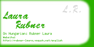 laura rubner business card